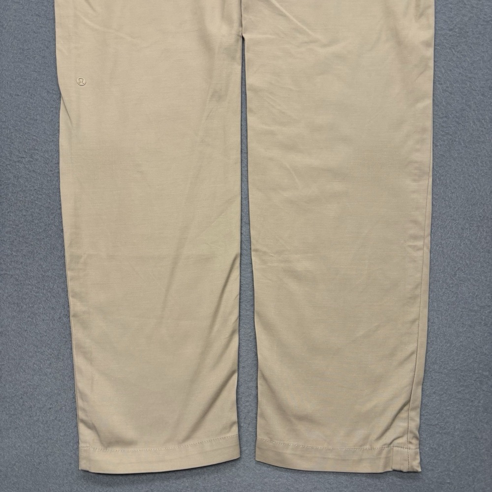 Lululemon Mens 36x33 Beige Commission Pants‎ Chino Warpstreme Performance Golf - Picture 14 of 15